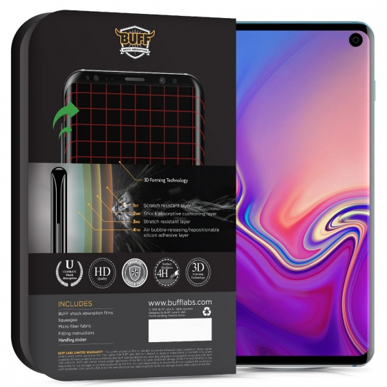 Buﬀ Galaxy S10 3D ile Uyumlu Ekran Koruyucu