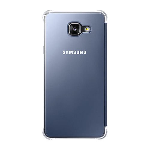 Galaxy A7 (2016) A710F ile Uyumlu Clear View Cover Siyah EF-ZA710CBEGWW (Out)