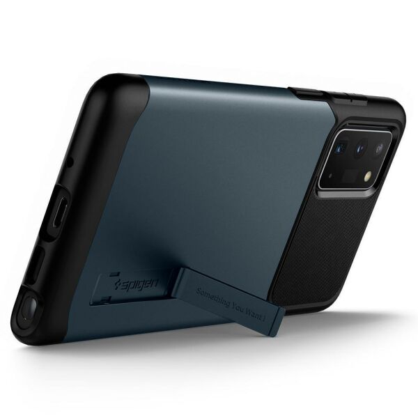 Spigen Galaxy Note 20 ile Uyumlu Kılıf Slim Armor Metal Slate