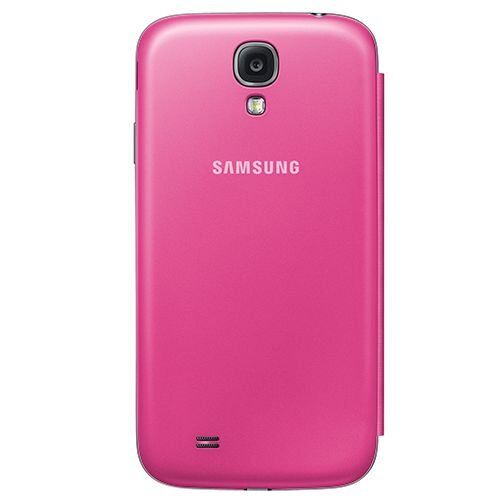 Galaxy S4 i9500 ile Uyumlu S View Cover Kılıf Pembe EF-CI950BPEGWW