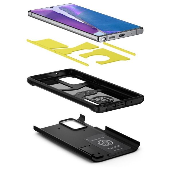 Spigen Galaxy Note 20 ile Uyumlu Kılıf Tough Armor Black