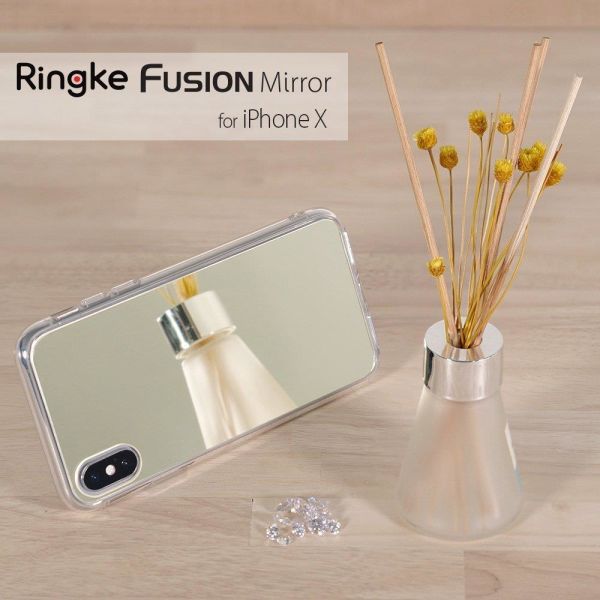 Ringke Mirror Fusion iPhone XS ile Uyumlu Aynalı Kılıf Silver