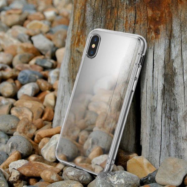 Ringke Mirror Fusion iPhone XS ile Uyumlu Aynalı Kılıf Silver