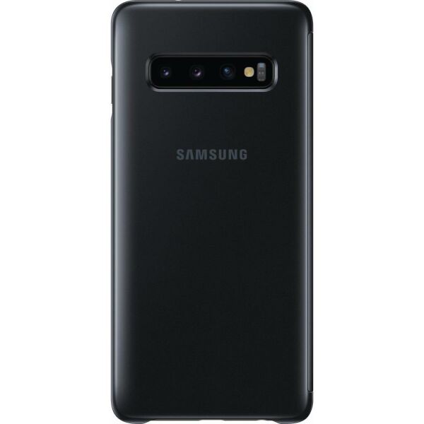 Galaxy S10 ile Uyumlu Clear View KılıfSiyah EF-ZG973CBEGWW