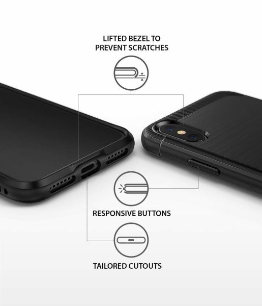 Ringke Onyx iPhone XS ile Uyumlu Black