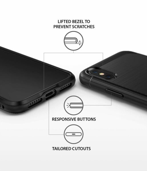 Ringke Onyx iPhone XS ile Uyumlu Black