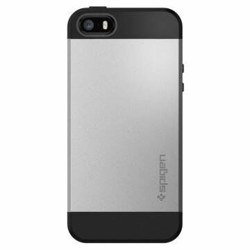 Spigen iPhone 5,5s,SE ile Uyumlu Kılıf Slim Armor Satin Silver