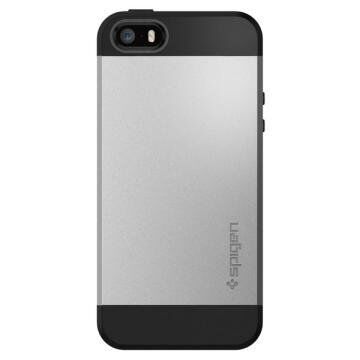 Spigen iPhone 5,5s,SE ile Uyumlu Kılıf Slim Armor Satin Silver