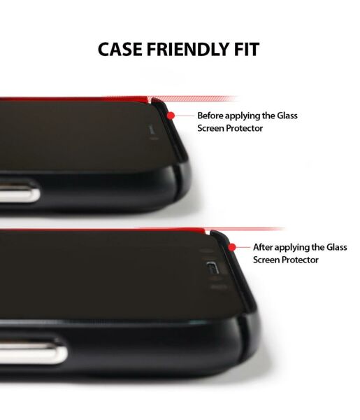 Ringke Slim iPhone XS ile Uyumlu KIlıf Black 4 Tarafı Saran Tam Koruma İnce Şık Tasarım