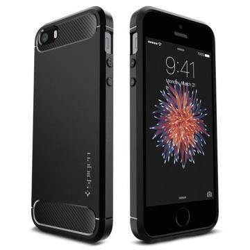 Spigen iPhone 5,5s,SE ile Uyumlu Kılıf Rugged Armor
