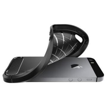 Spigen iPhone 5,5s,SE ile Uyumlu Kılıf Rugged Armor