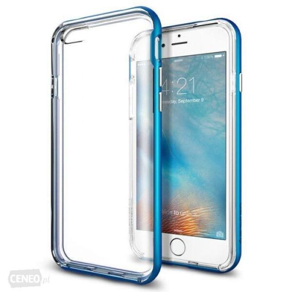 Spigen iPhone 6s Plus/6 Plus ile Uyumlu Kılıf Neo Hybrid EX Electric Blue (Out)