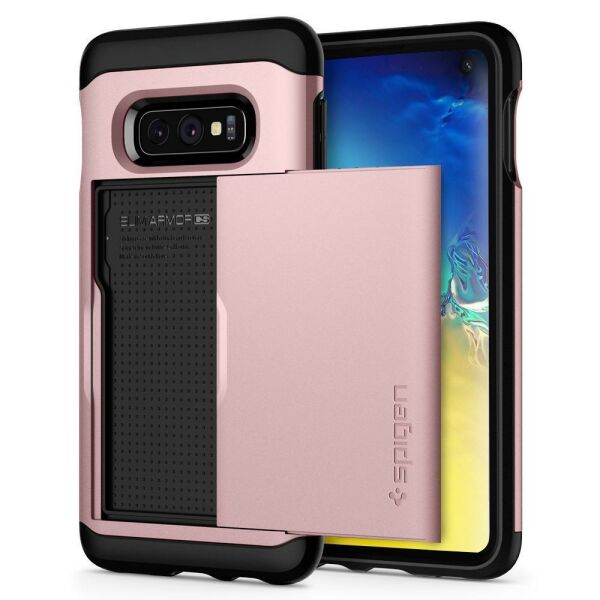 Spigen Galaxy S10e ile Uyumlu Kılıf Slim Armor CS Rose Gold