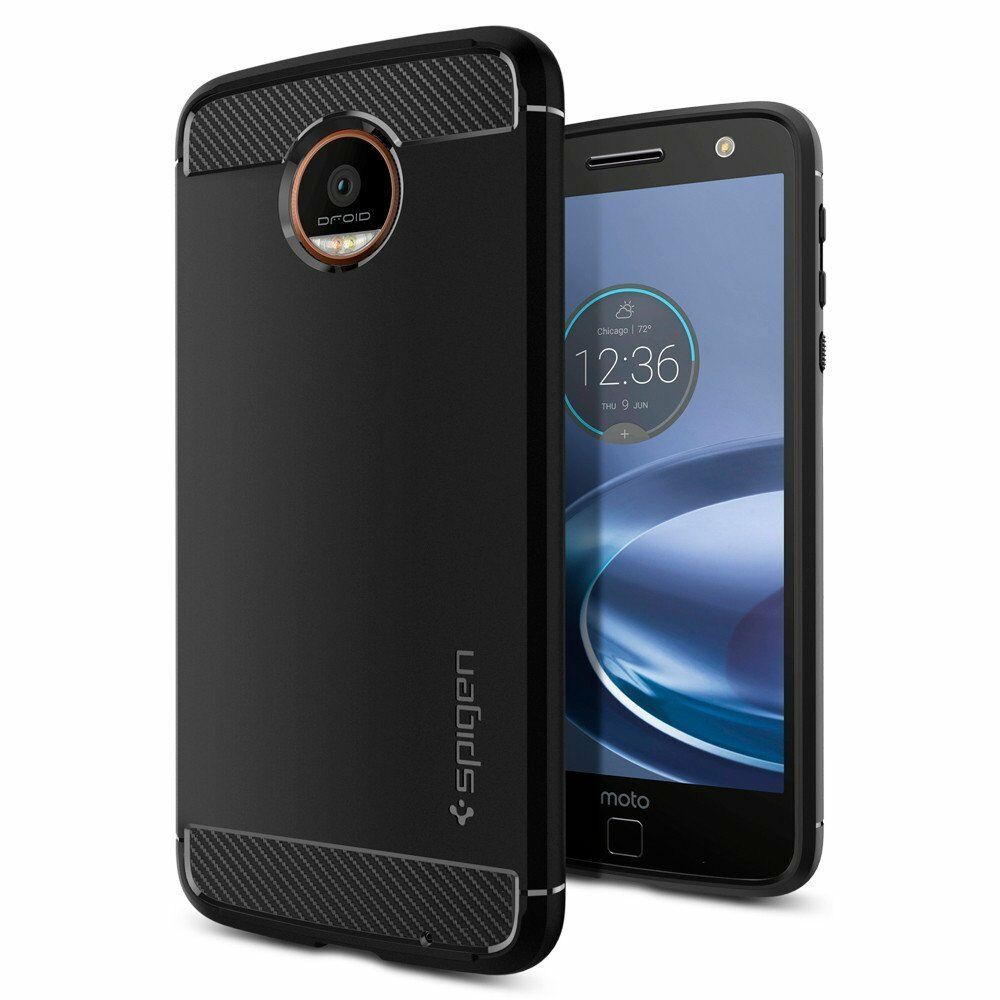 Spigen Moto Z Force Droid ile Uyumlu Kılıf Rugged Armor