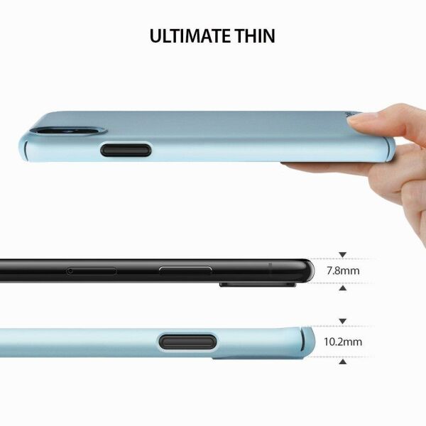 Ringke Slim iPhone XS ile Uyumlu KIlıf Sky Blue