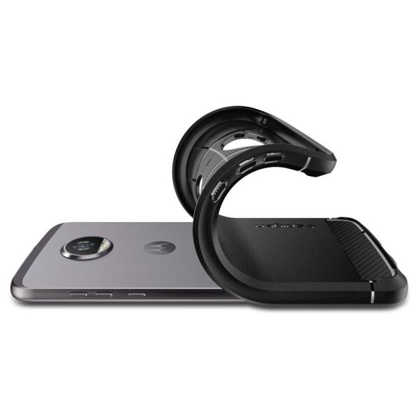 Spigen Moto Z2 Play ile Uyumlu Kılıf Rugged Armor