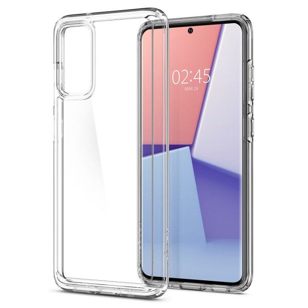Spigen Galaxy S20 ile Uyumlu Kılıf Crystal Hybrid Crystal Clear