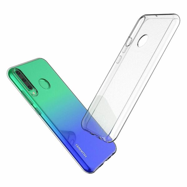 P40 Lite E ile Uyumlu Ultra Slim Silikon Kılıf Şeffaf