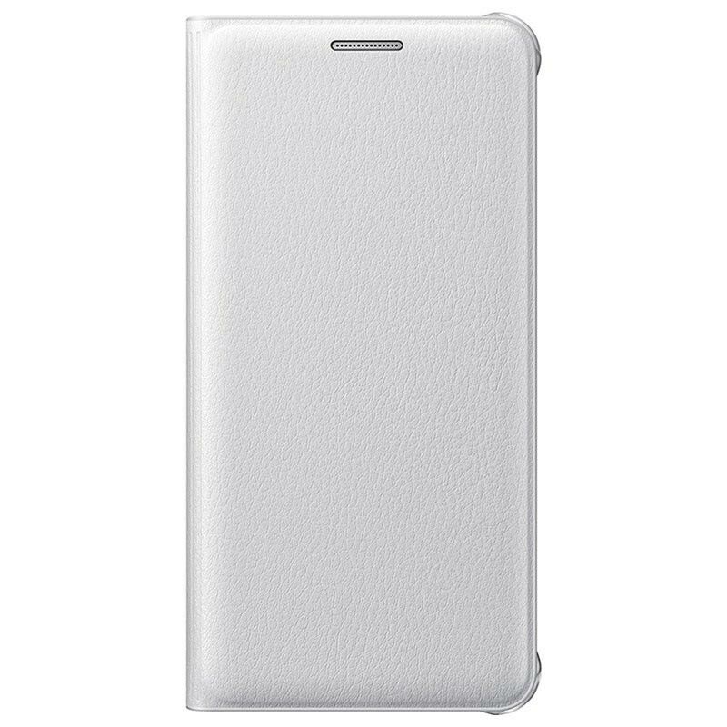 Galaxy A3 (2016) ile Uyumlu Kılıf Flip Cover Beyaz (Out)