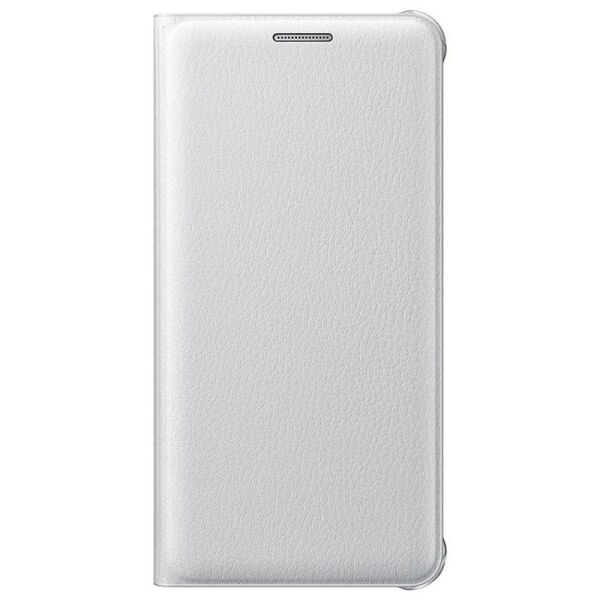 Galaxy A3 (2016) ile Uyumlu Kılıf Flip Cover Beyaz (Out)