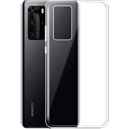 P40 ile Uyumlu Ultra Slim Silikon Kılıf Şeffaf