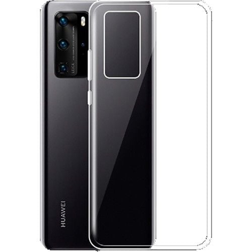 P40 ile Uyumlu Ultra Slim Silikon Kılıf Şeffaf