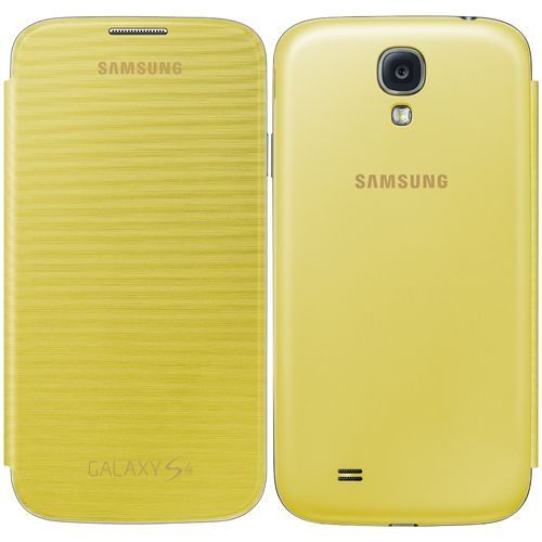 Galaxy S4 ile Uyumlu Flip Cover Kılıf Sarı EF-FI950BYEGWW