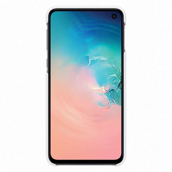 Galaxy S10e ile Uyumlu Kılıf Led Cover Beyaz EF-KG970CWEGWW