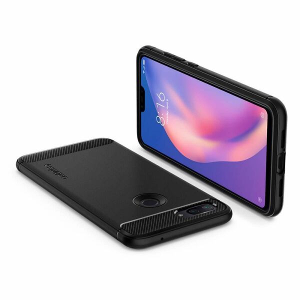 Spigen Mi 8 Lite ile Uyumlu Kılıf Rugged Armor