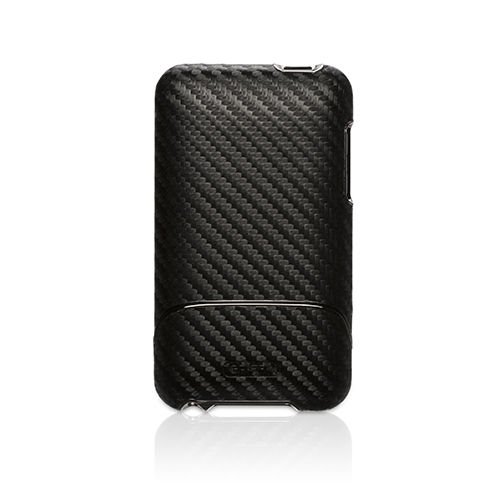 Griffin iPod Touch 4 ile Uyumlu Karbon Desenli Stantlı Kılıf Graphite RE01943