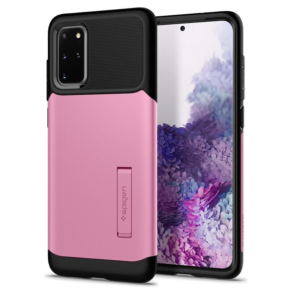 Spigen Galaxy S20 Plus ile Uyumlu Kılıf Slim Armor Rusty Pink