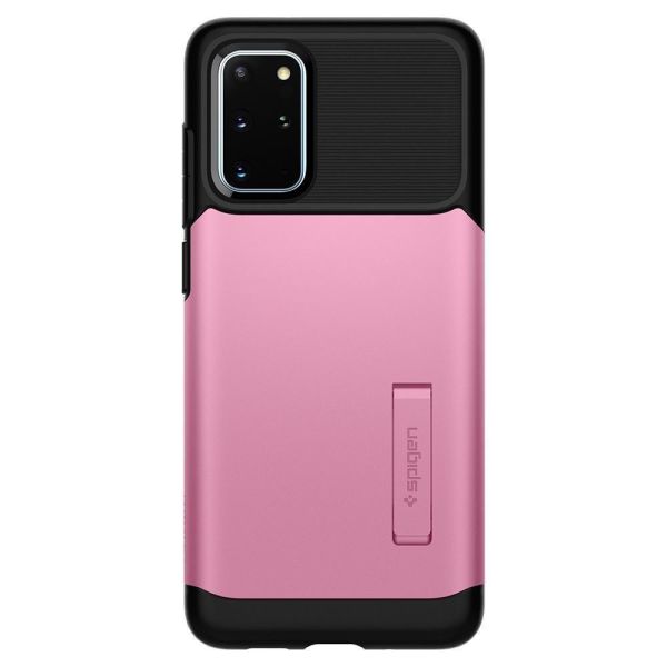Spigen Galaxy S20 Plus ile Uyumlu Kılıf Slim Armor Rusty Pink