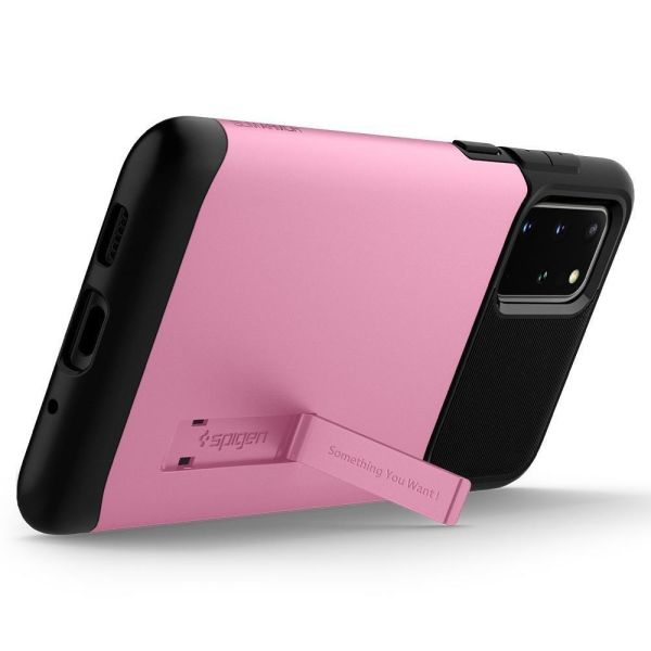 Spigen Galaxy S20 Plus ile Uyumlu Kılıf Slim Armor Rusty Pink
