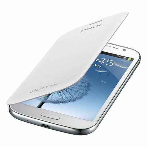 Galaxy Grand Neo/Duos ile Uyumlu Flip Cover Kılıf Beyaz EF-FI908BWEGWW