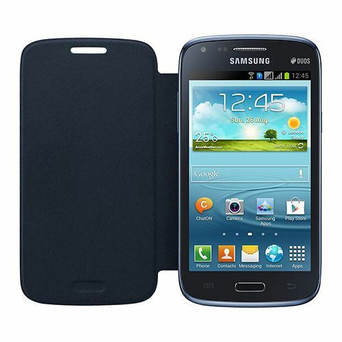 Galaxy Core ile Uyumlu Flip Cover Kılıf Lacivert EF-FI826BLEGWW