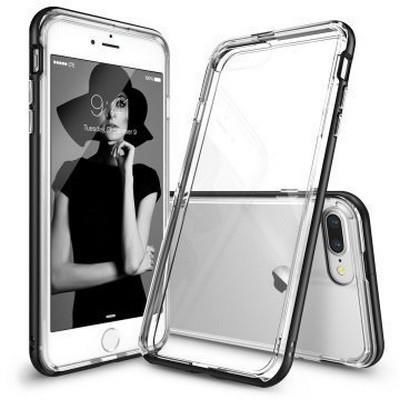 Ringke Frame İphone 7 Plus ile Uyumlu Çerçeveli Bumper Kılıf Sf Black