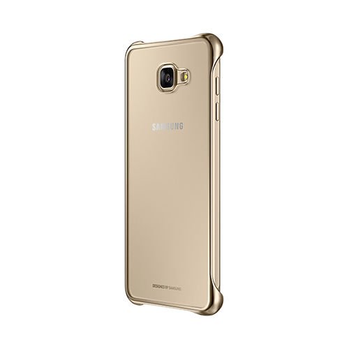 Galaxy A5 (2016) A510F ile Uyumlu Clear Back Cover Kılıf Altın EF-QA510CFEGWW