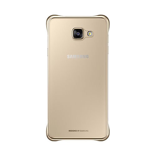 Galaxy A5 (2016) A510F ile Uyumlu Clear Back Cover Kılıf Altın EF-QA510CFEGWW