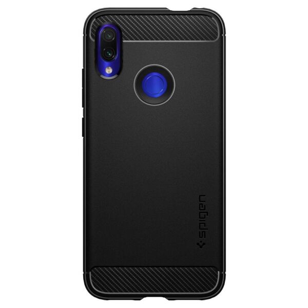 Spigen Redmi Note 7 Pro / Note 7 ile Uyumlu Kılıf Rugged Armor Matte Black