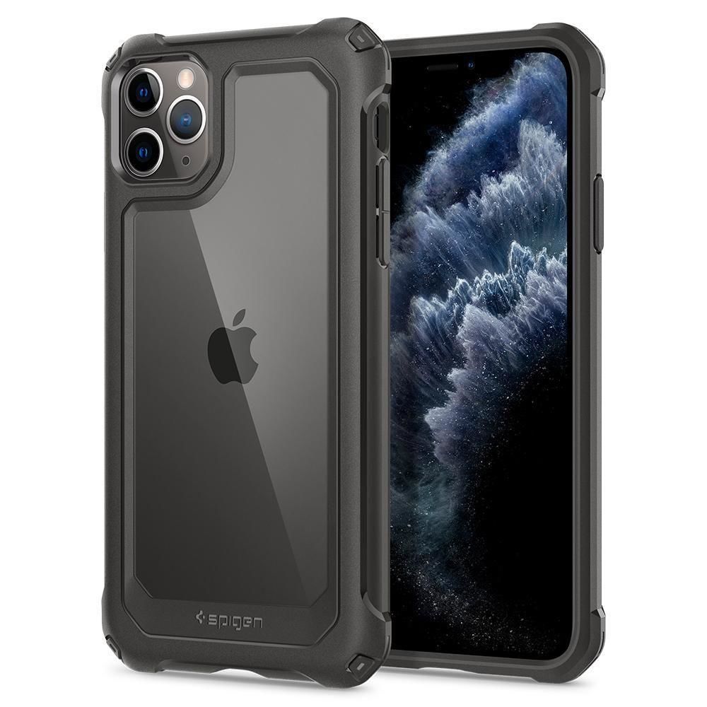 Spigen iPhone 11 Pro Max ile Uyumlu Kılıf Gauntlet Gunmetal