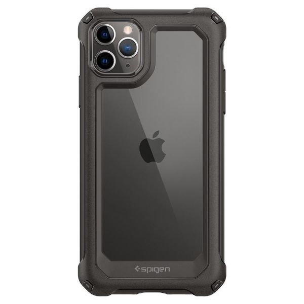 Spigen iPhone 11 Pro Max ile Uyumlu Kılıf Gauntlet Gunmetal