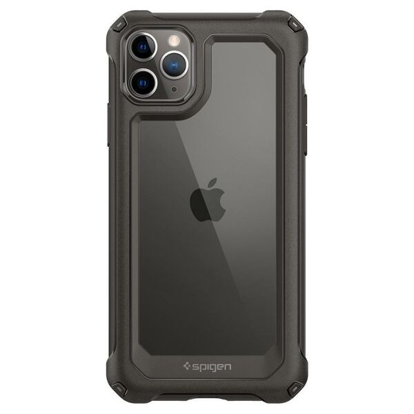 Spigen iPhone 11 Pro Max ile Uyumlu Kılıf Gauntlet Gunmetal