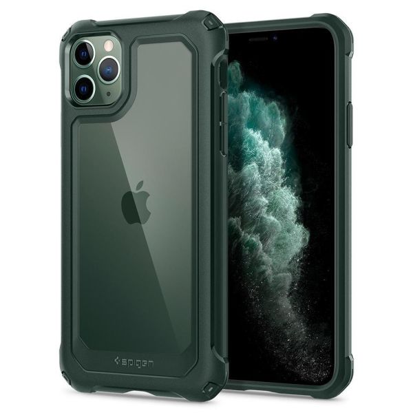 Spigen iPhone 11 Pro Max ile Uyumlu Kılıf Gauntlet Hunter Green