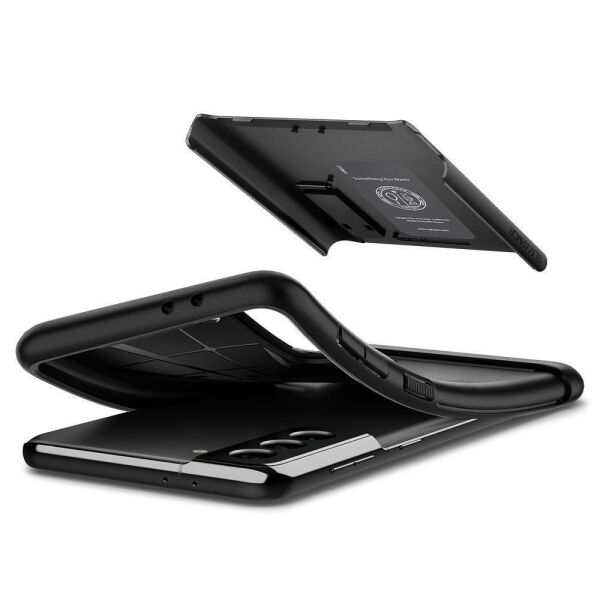 Spigen Galaxy S21 ile Uyumlu Kılıf Slim Armor Black