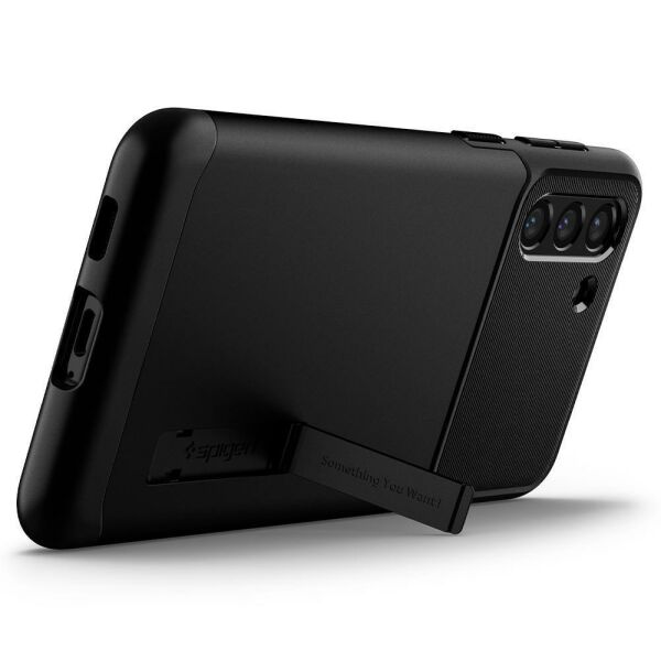 Spigen Galaxy S21 ile Uyumlu Kılıf Slim Armor Black