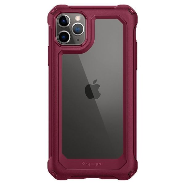 Spigen iPhone 11 Pro Max ile Uyumlu Kılıf Gauntlet Iron Red