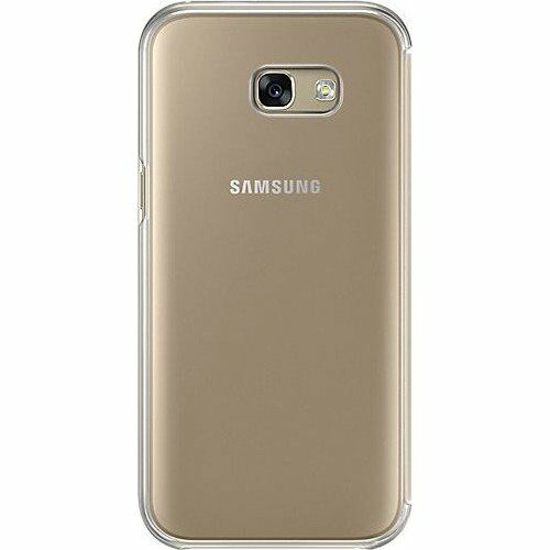 Galaxy A7(2017) ile Uyumlu Clear View Cover Kılıf Gold EF-ZA720CFEGWW