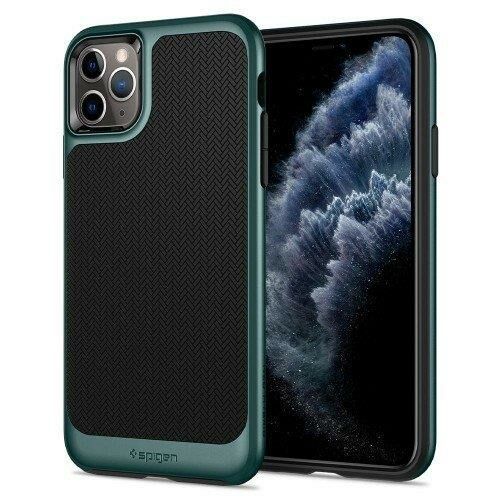 Spigen iPhone 11 Pro Max ile Uyumlu Kılıf Neo Hybrid Midnight Green