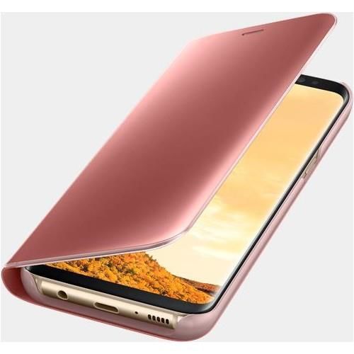 Galaxy S8 ile Uyumlu Clear View Cover Kılıf Pembe EF-ZG950CPEGWW