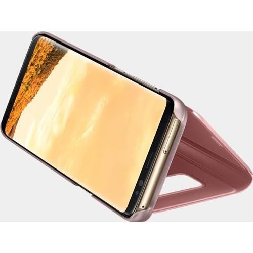Galaxy S8 ile Uyumlu Clear View Cover Kılıf Pembe EF-ZG950CPEGWW
